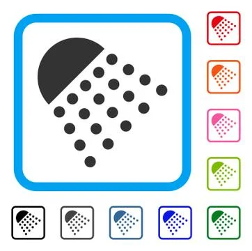 Spray Tool Framed Icon 库存插图
