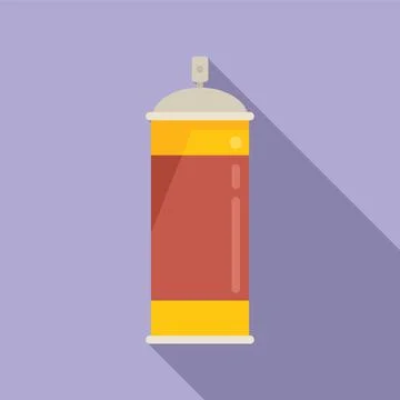 Spray waste icon flat vector. Recycle bin Stock Illustration