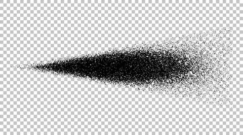 Spray water isolated. Spray effect black colored on isolated background. Vect Stock Illustration