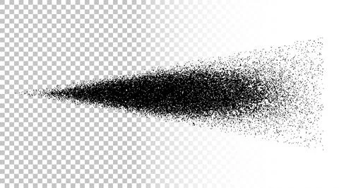 Spray water isolated. Spray effect black colored on isolated background. Vect Stock Illustration