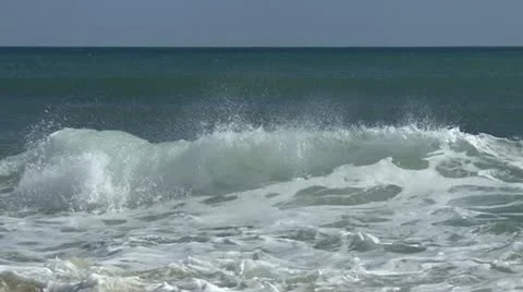 Spray waves Stock Footage 12050117