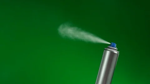 Spray13B on green HD 25fps 스톡 동영상 104531443