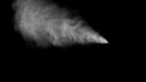 Spray14A spray only on black and alpha HD 25fps Vídeo Stock 104534859