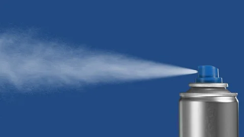 Spray17A on blue HD 25fps Stock Footage 104566432