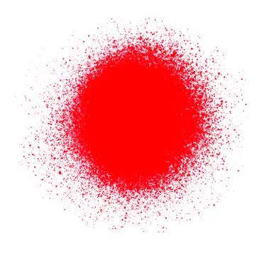 Sprayed red paint Stock Photos