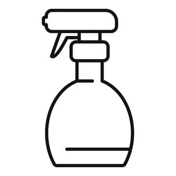 Sprayer bottle atomizer icon outline vector. Water gun Stock Illustration