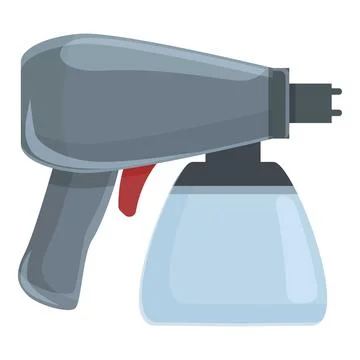 Sprayer compressor icon cartoon vector. Paint gun Stock Illustration