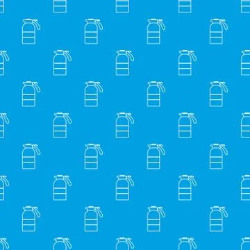 Sprayer container pattern seamless blue Illustrazione stock
