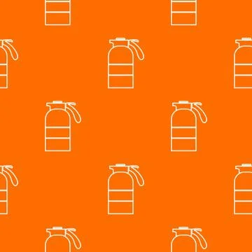 Sprayer container pattern vector orange Illustrazione stock