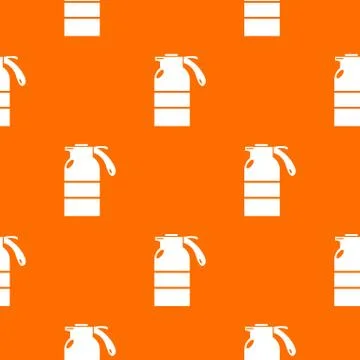 Sprayer container pattern vector orange Illustrazione stock