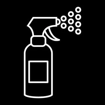 Sprayer line icon. vector illustration isolated on black. outline style design Stock Illustration