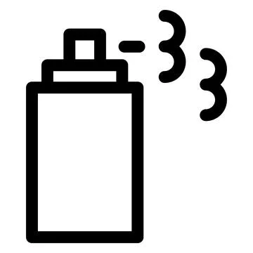 Sprayer line icon vector illustration isolated on white background Stock Illustration