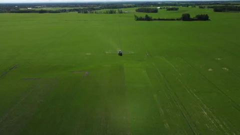 Sprayer Tracking Shot Stock Footage 156474954