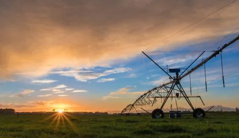 Sprayers System Sunset Foto stock