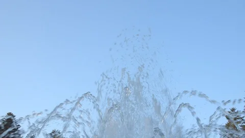 Spraying against Blue Sky Stock Footage 94564674