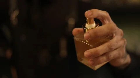 Spraying Aromatic Essence on Cocktail Stock Footage 129780734