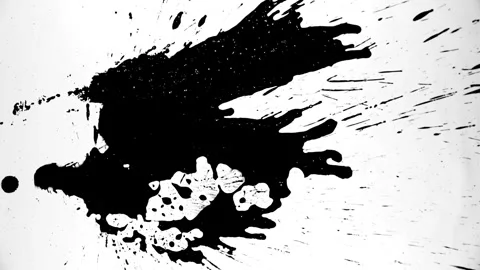 Spraying black paint on a white background Stock Footage 303171575