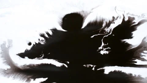 Spraying black paint on a white background Stock-Footage 303171791