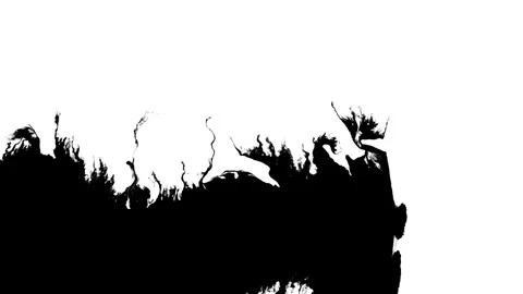 Spraying black paint on a white background Stock Footage 303171819
