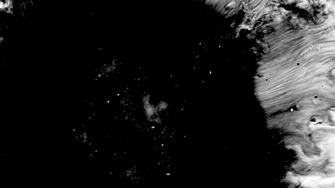 Spraying black paint on a white background Stock-Footage 303171872