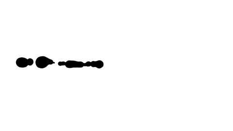 Spraying black paint on a white background Stock Footage 305492657