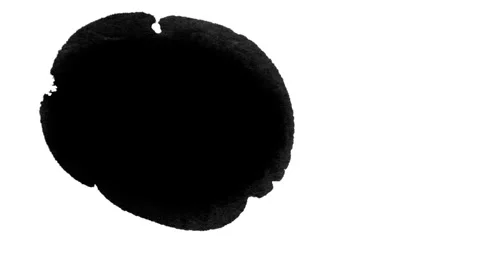 Spraying black paint on a white background Stock Footage 305493032