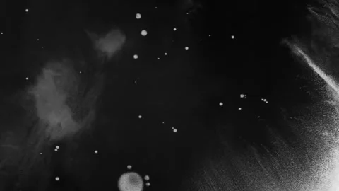 Spraying black paint on a white background Stock Footage 305493134