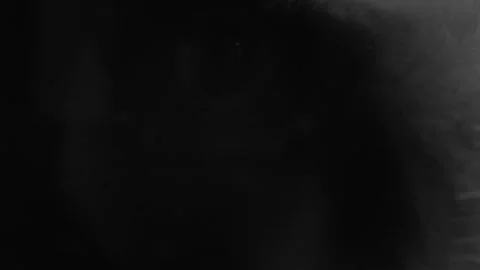 Spraying black paint on a white background Stock-Footage 305493177