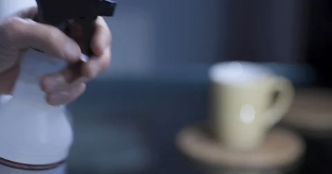 Spraying Cleaner Stock Footage 126950722