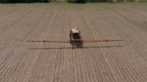 Spraying Crops Stock Footage 156005440