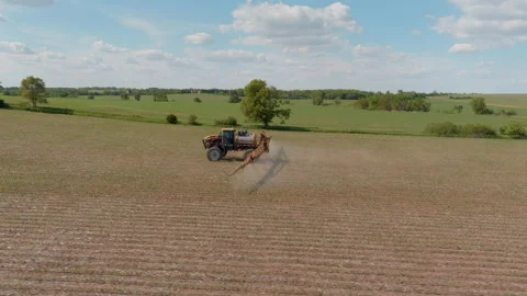 Spraying Crops Stock Footage 156005491