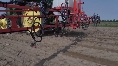 Spraying machine close up Stock Footage 113648774