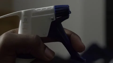 Spraying a Spray Bottle Stock Footage 157942248
