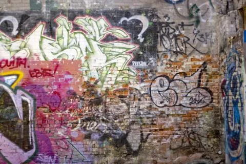 Spraypainted Graffiti Stock Photos