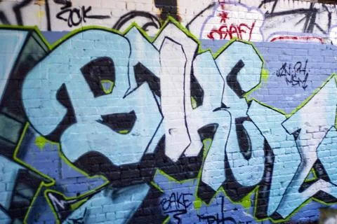 Spraypainted Graffiti Stock Photos