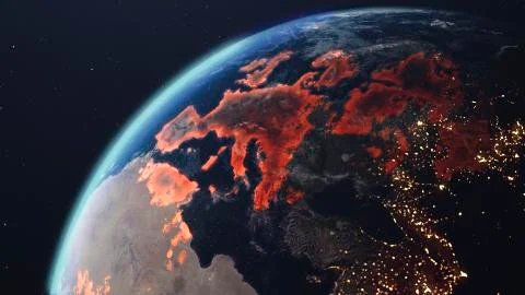 The spread of Chinese coronavirus COVID-19 throughout the planet. Illustrazione stock