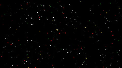 Spread of colored particles on a black background Stock Footage 321956207
