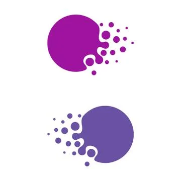 Spread Dots Circle Logo Template Illustration Design Illustration Design. Vec Stock Illustration