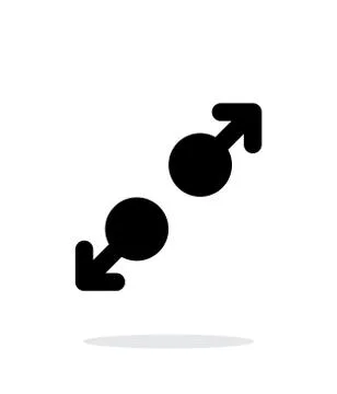 Spread gesture abstract icon. Illustrazione stock