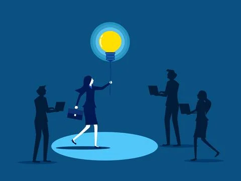 Spread knowledge. Businessman holds a light bulb to illuminate Stock Illustration