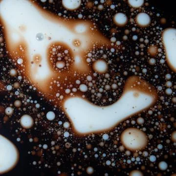 Spread the paint creates bizarre shapes of fabulous patterns Stock Photos