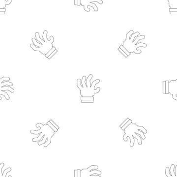 Spread palm pattern seamless vector Stock Illustration