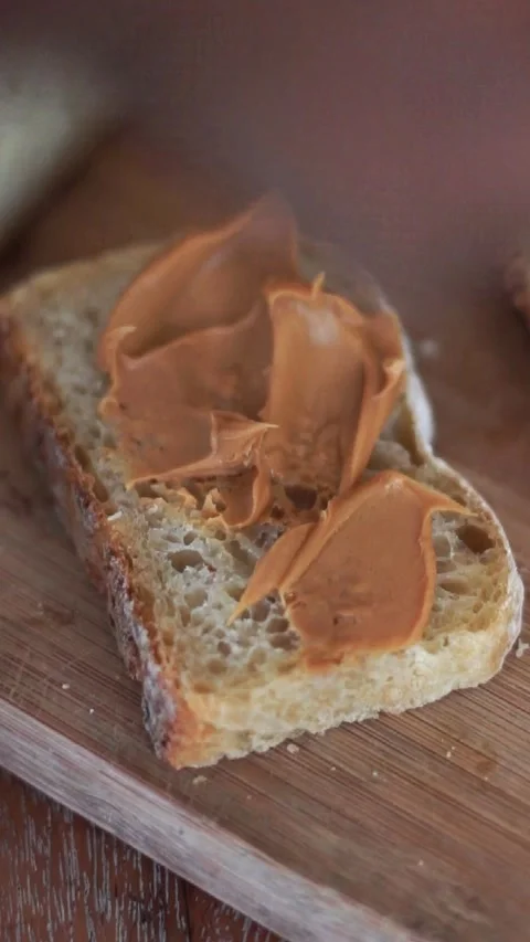 Spread Peanut Butter Stock Footage 276544617