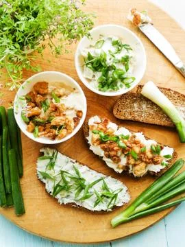 Spread for sandwiches Stock Photos
