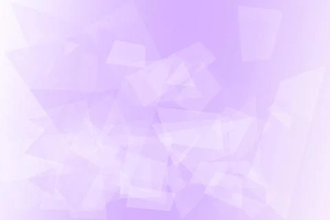 A spread of translucent triangles drifts through a soft purple background w.. Illustrazione stock