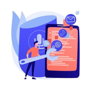 Spread various media vector concept metaphor Ilustração Stock