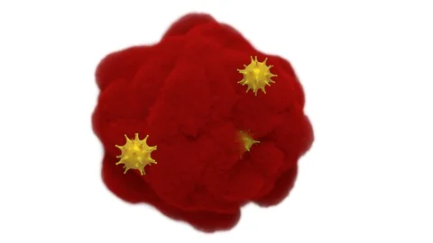 Spread of virus cells. Stock Footage 127021058