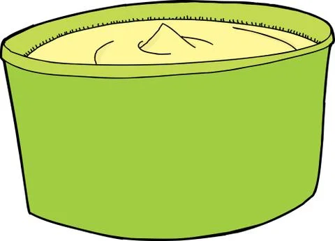 Spreadable butter Stock Illustration