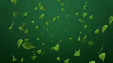 Spreading 3D Leaves - Motion background Stock Footage 64624713