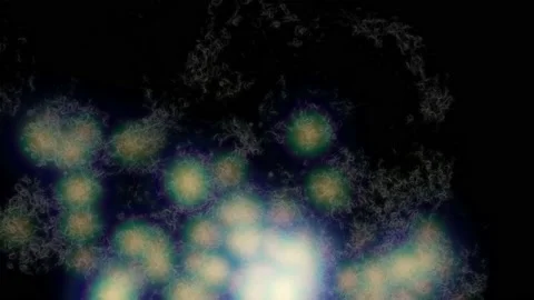 Spreading Abstract Clouds with Colored Glow 스톡 동영상 153725008